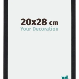 Bilderrahmen 20x28 cm - Schwarz Matt - MDF - Mura