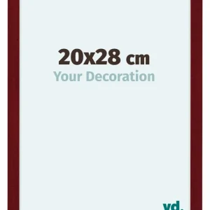 Bilderrahmen 20x28 cm - Weinrot Gewischt - MDF - Como