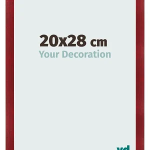Bilderrahmen 20x28 cm - Weinrot Gewischt - MDF - Pisa