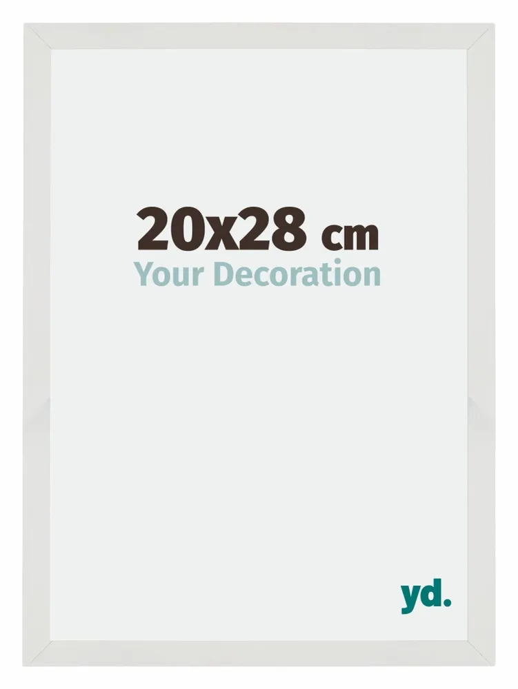 Bilderrahmen 20x28 cm - Weiss Matt - MDF - Mura