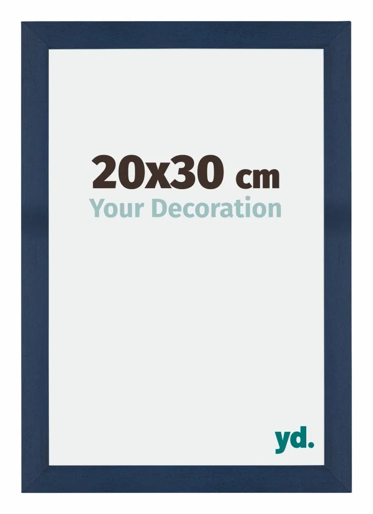 Bilderrahmen 20x30 cm - Dunkelblau Gewischt - MDF - Mura