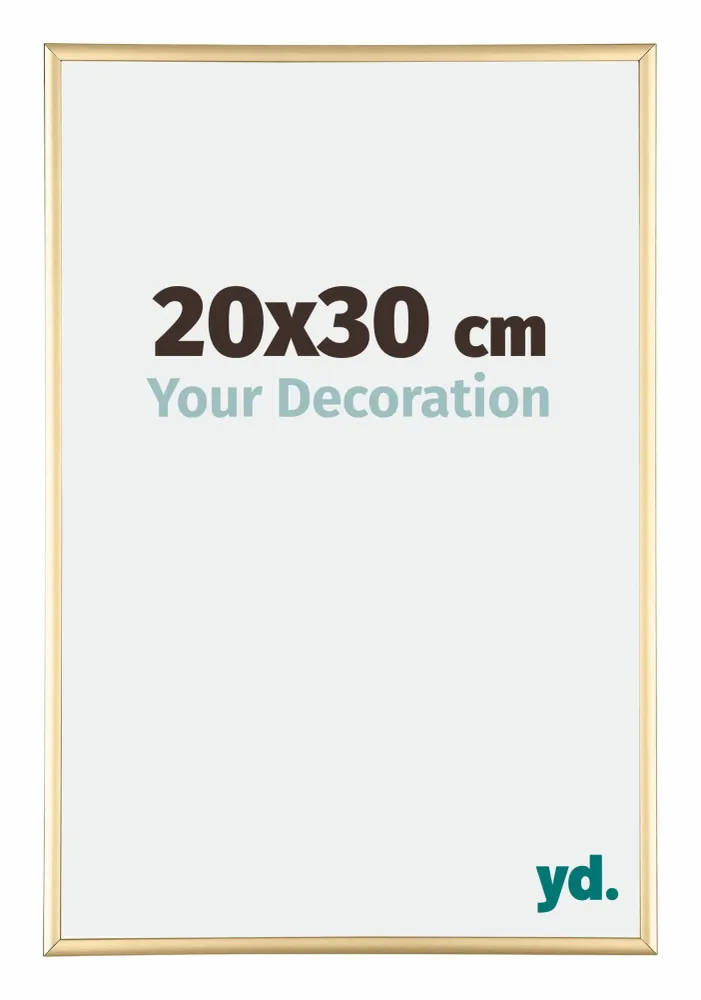 Bilderrahmen 20x30 cm - Gold - Aluminium - Kent