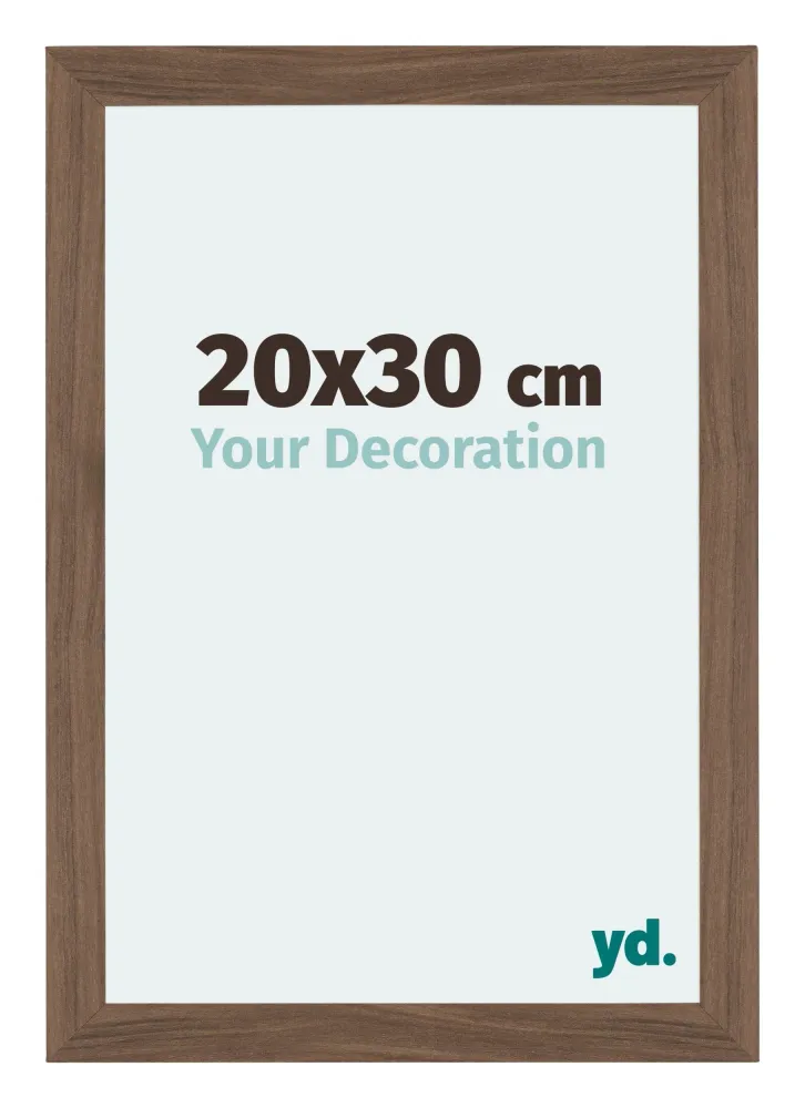 Bilderrahmen 20x30 cm - Nussbaum Dunkel - MDF - Mura