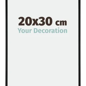 Bilderrahmen 20x30 cm - Schwarz Matt - Aluminium - Kent