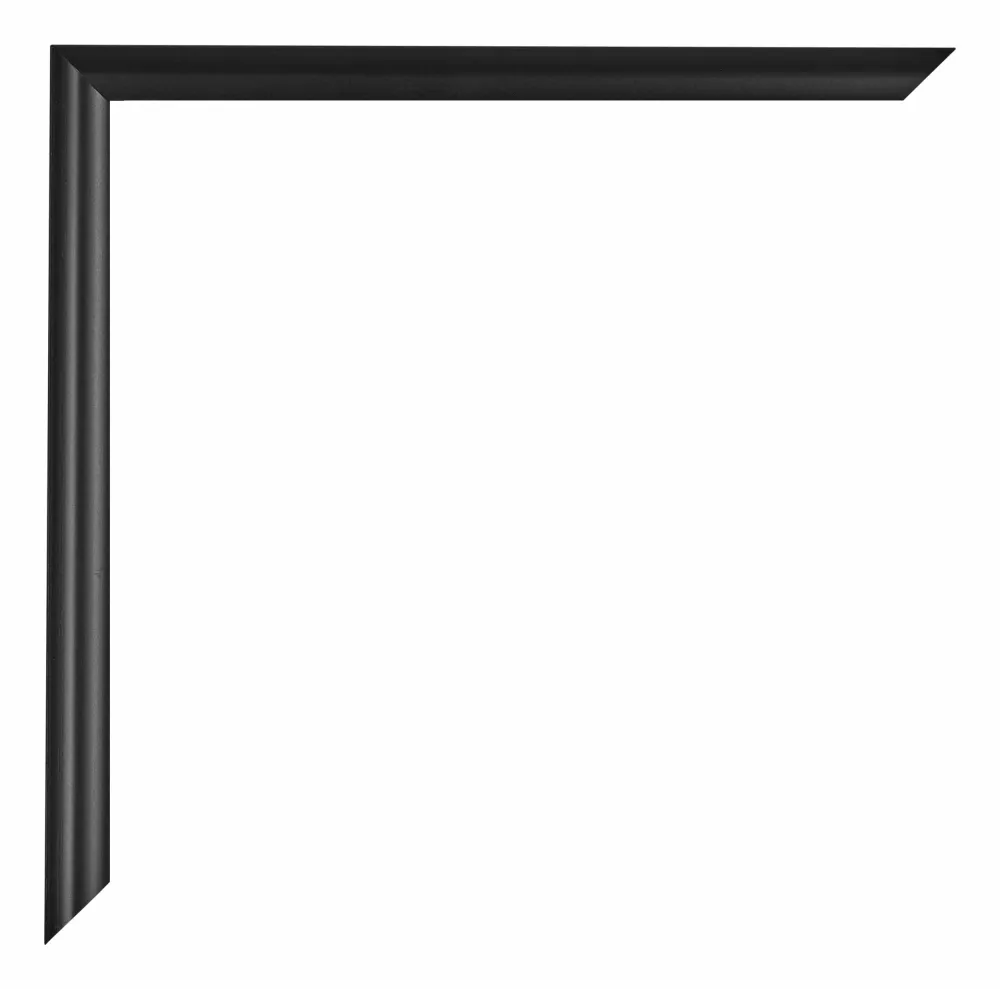 Bilderrahmen 20x30 cm - Schwarz Matt - Kunststoff - Bordeaux