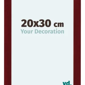 Bilderrahmen 20x30 cm - Weinrot Gewischt - MDF - Como