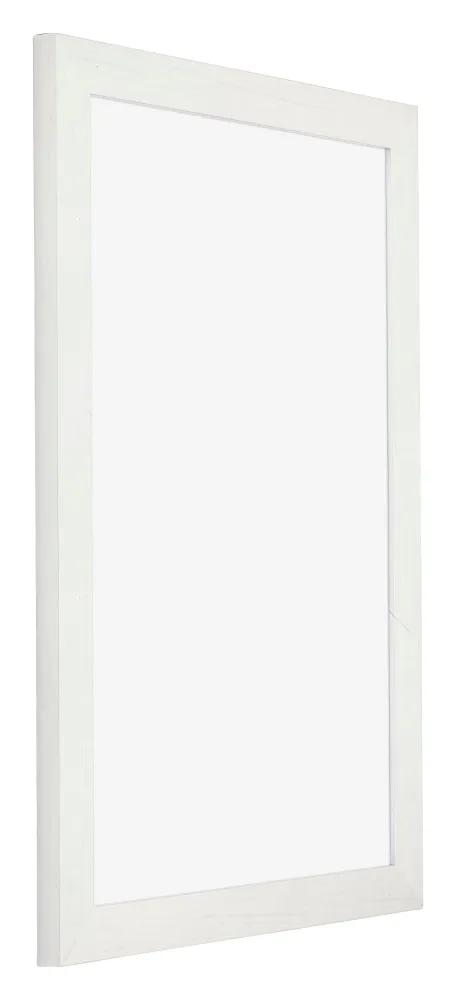 Bilderrahmen 20x30 cm - Weiss Gemasert - MDF - Mura