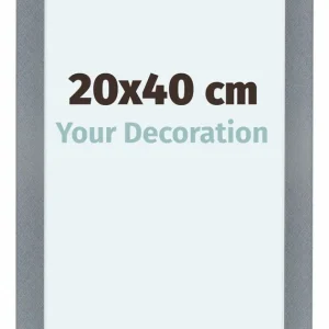 Bilderrahmen 20x40 cm - Aluminium - Gebürstet - MDF - Como