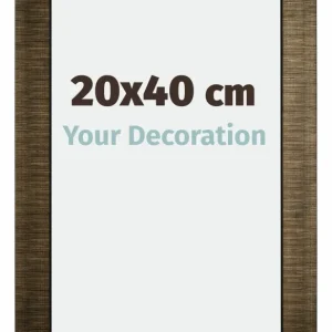 Bilderrahmen 20x40 cm - Champagner Gebürstet - Holz - Leeds
