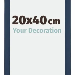 Bilderrahmen 20x40 cm - Dunkelblau Gewischt - MDF - Mura