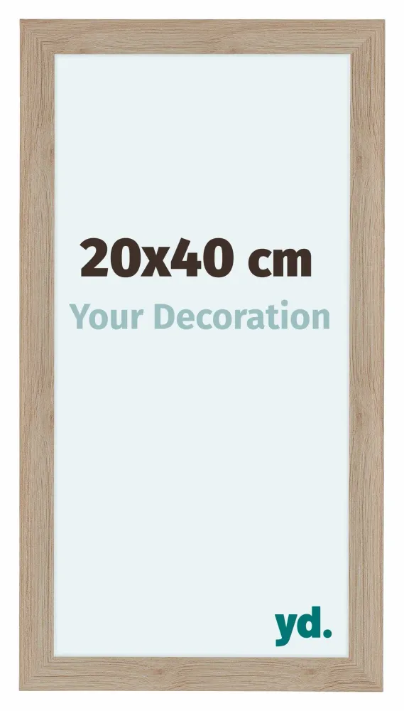 Bilderrahmen 20x40 cm - Eiche Hell - MDF - Como