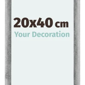 Bilderrahmen 20x40 cm - Grau Gewischt - MDF - Mura