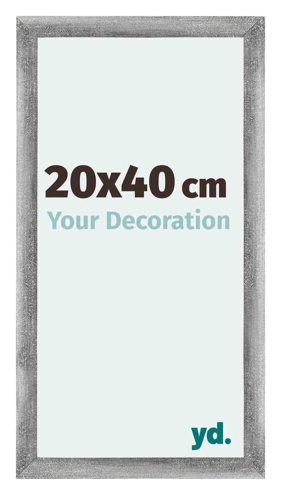 Bilderrahmen 20x40 cm - Grau Gewischt - MDF - Mura