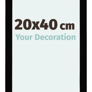 Bilderrahmen 20x40 cm - Schwarz Hochglanz - MDF - Mura