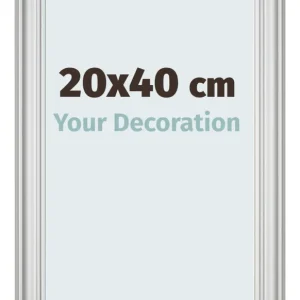 Bilderrahmen 20x40 cm - Silber Matt - MDF - Lazio