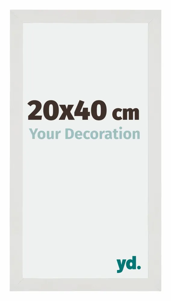 Bilderrahmen 20x40 cm - Weiss Matt - MDF - Mura