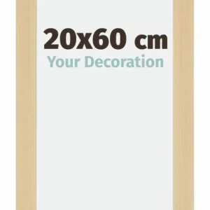 Bilderrahmen 20x60 cm - Ahorn Dekor - MDF - Mura