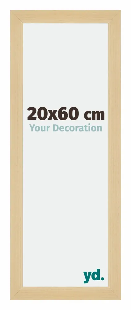 Bilderrahmen 20x60 cm - Ahorn Dekor - MDF - Mura