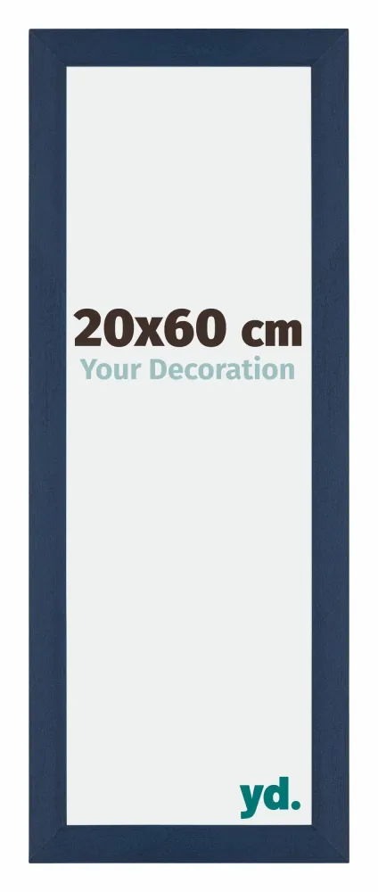 Bilderrahmen 20x60 cm - Dunkelblau Gewischt - MDF - Mura