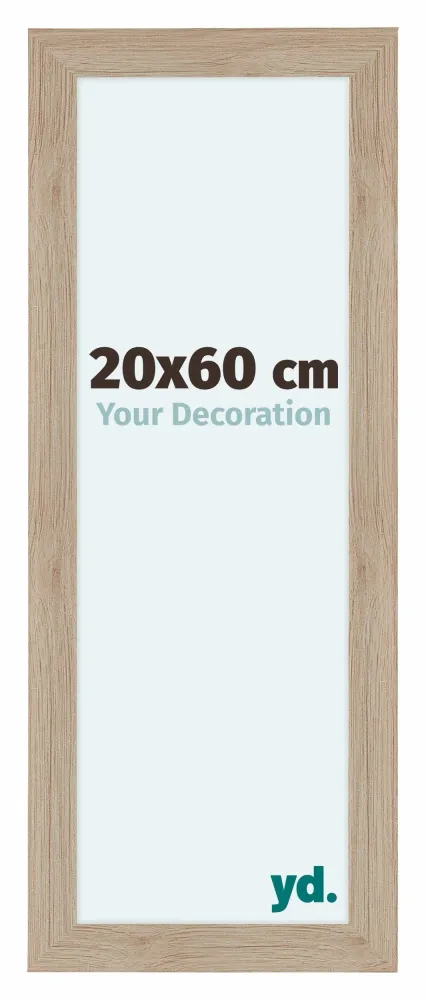 Bilderrahmen 20x60 cm - Eiche Hell - MDF - Como