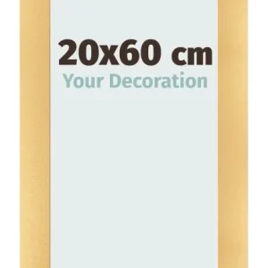 Bilderrahmen 20x60 cm - Gold Matt - MDF - Pisa