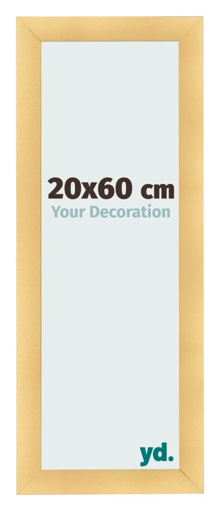 Bilderrahmen 20x60 cm - Gold Matt - MDF - Pisa
