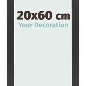 Bilderrahmen 20x60 cm - Schwarz Matt - MDF - Bologna