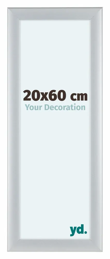 Bilderrahmen 20x60 cm - Silber Matt - MDF - Como