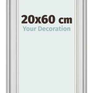 Bilderrahmen 20x60 cm - Silber Matt - MDF - Lazio
