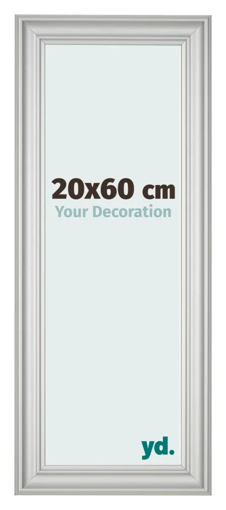 Bilderrahmen 20x60 cm - Silber Matt - MDF - Lazio