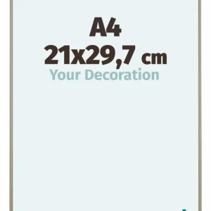Bilderrahmen A4 - 21x29,7 cm - Champagner - Aluminium - Kent