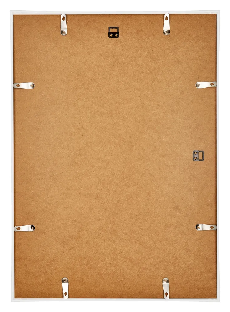 Bilderrahmen A4 - 21x29,7 cm - DIN A4 Weiss Hochglanz - Kunststoff - Annecy