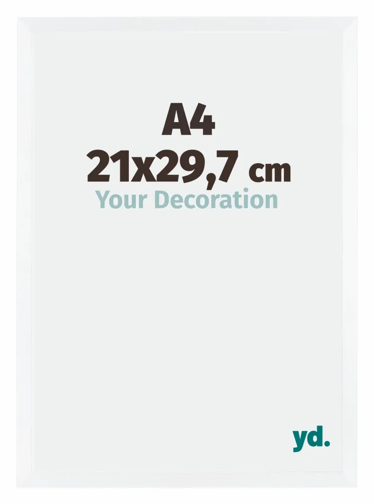 Bilderrahmen A4 - 21x29,7 cm - DIN A4 Weiss - MDF - Catania