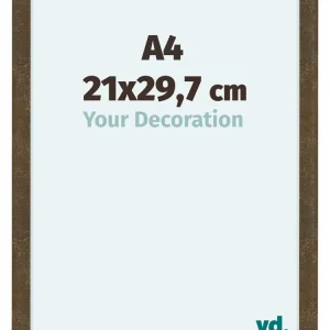 Bilderrahmen A4 - 21x29,7 cm - Gold Antik - MDF - Como