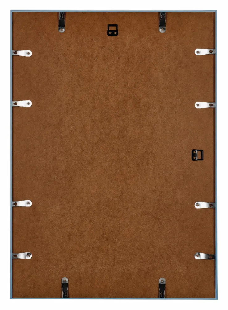 Bilderrahmen A4 - 21x29,7 cm - Stahl Blau - Aluminium - Kent