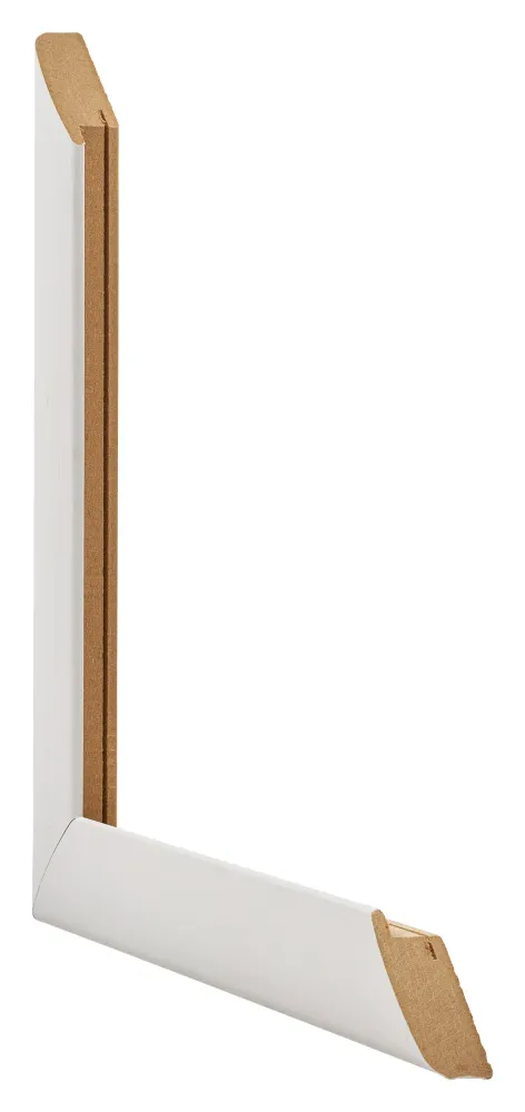 Bilderrahmen A4 - 21x29,7 cm - Weiß Gemasert - MDF - Como