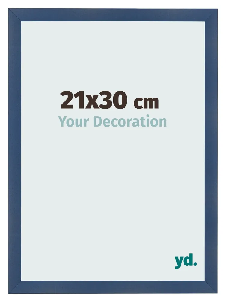 Bilderrahmen 21x30 cm - Dunkelblau Gewischt - MDF - Pisa