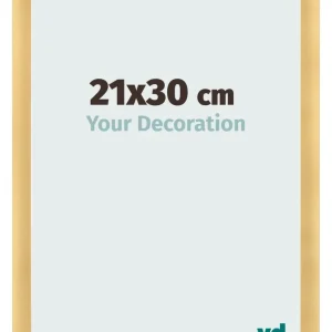 Bilderrahmen 21x30 cm - Gold Matt - MDF - Pisa