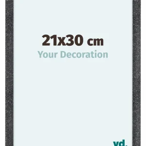Bilderrahmen 21x30 cm - Grau Gewischt - MDF - Como