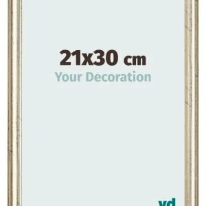 Bilderrahmen 21x30 cm - Metallglanz - MDF - Lazio