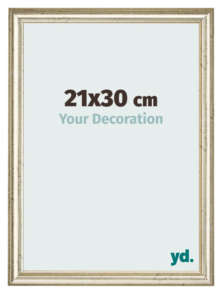 Bilderrahmen 21x30 cm - Metallglanz - MDF - Lazio