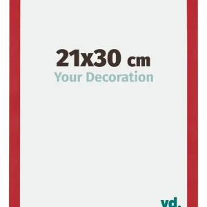 Bilderrahmen 21x30 cm - Rot - MDF - Mura