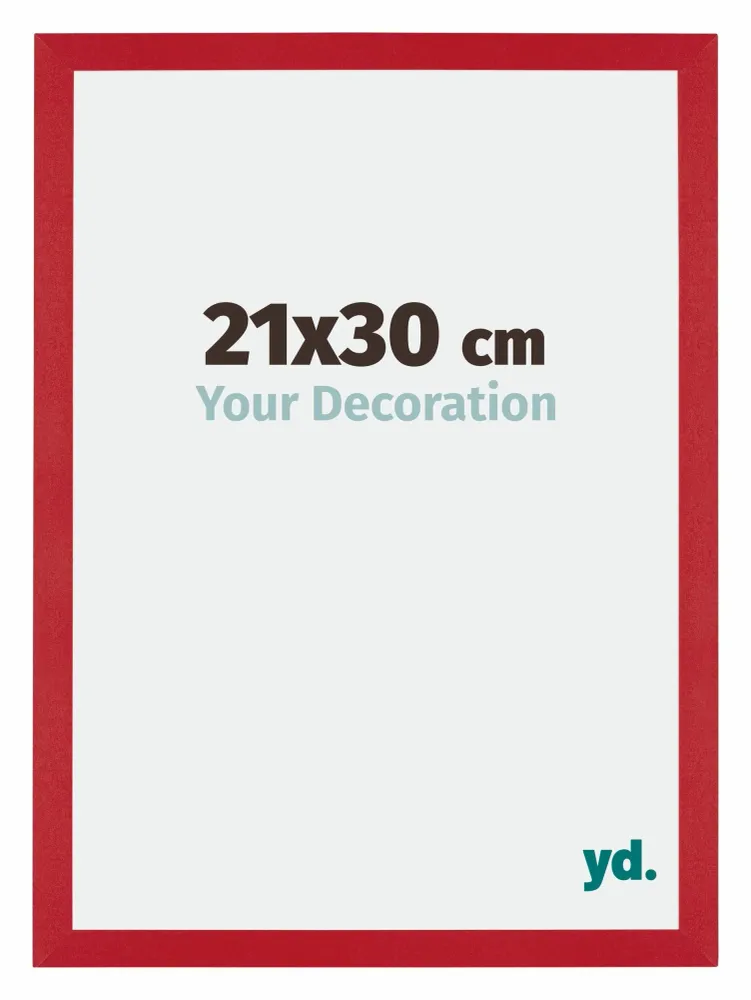 Bilderrahmen 21x30 cm - Rot - MDF - Mura
