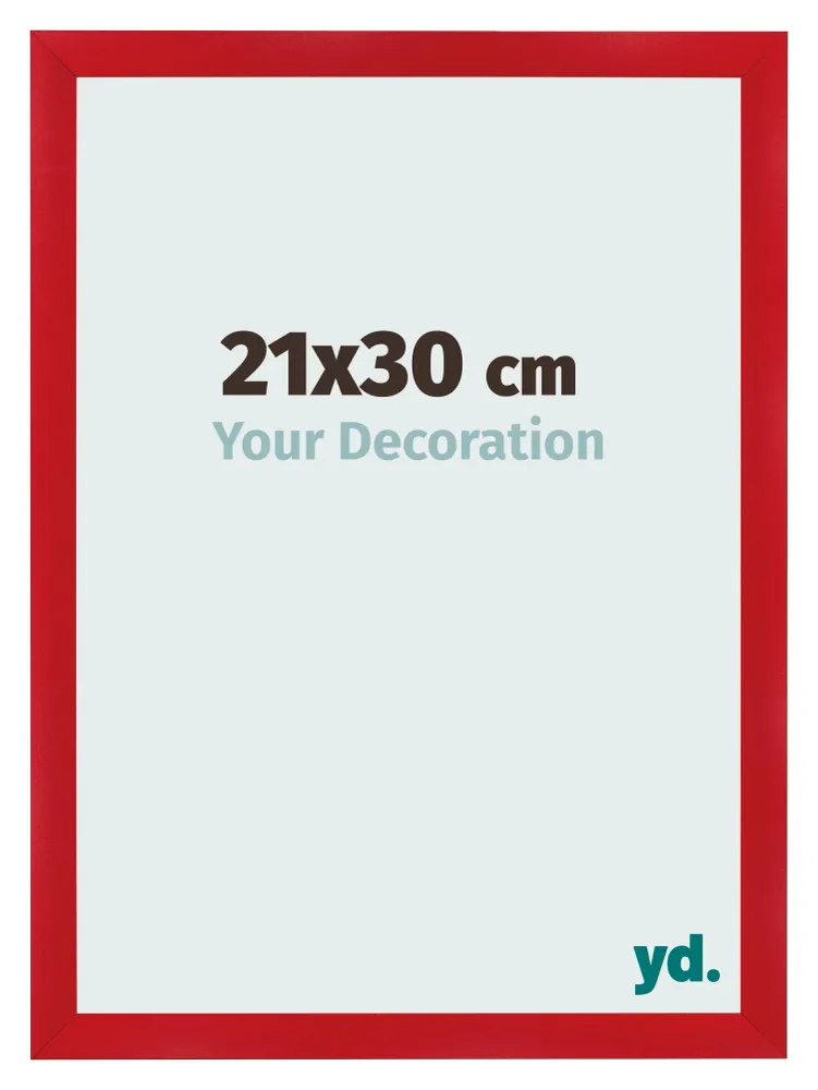 Bilderrahmen 21x30 cm - Rot - MDF - Pisa