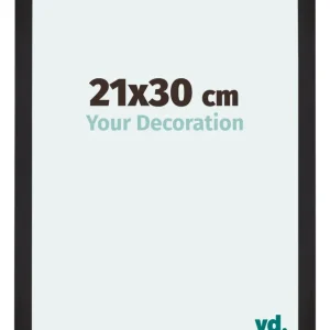 Bilderrahmen 21x30 cm - Schwarz Gemasert - MDF - Mura