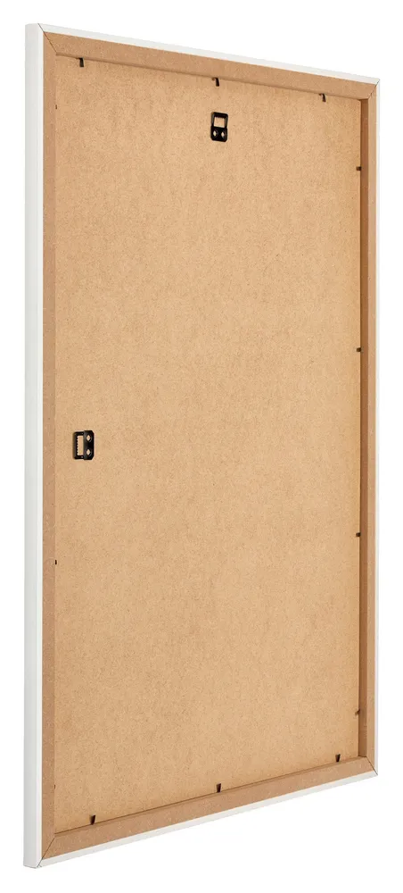 Bilderrahmen 21x30 cm - Weiss Gemasert - MDF - Mura