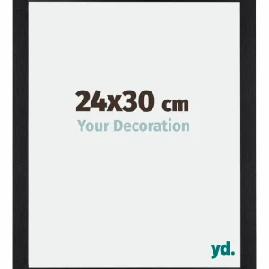 Bilderrahmen 24x30 cm - Schwarz Matt - MDF - Mura