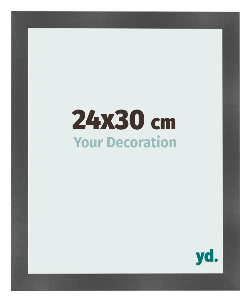 Bilderrahmen 24x30 cm - Schwarz Matt - MDF - Pisa