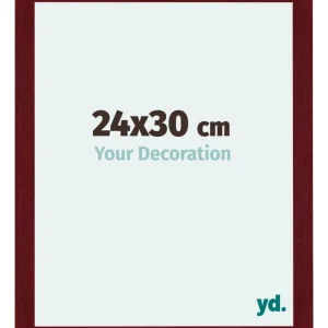 Bilderrahmen 24x30 cm - Weinrot Gewischt - MDF - Mura