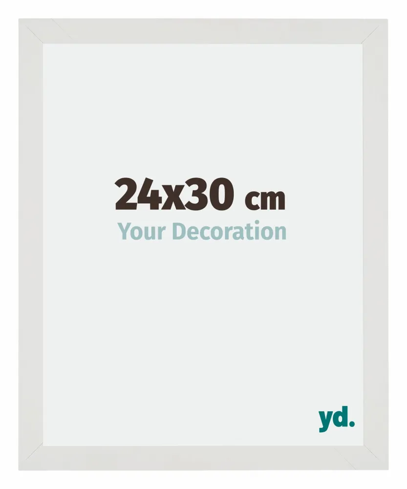 Bilderrahmen 24x30 cm - Weiss Matt - MDF - Mura
